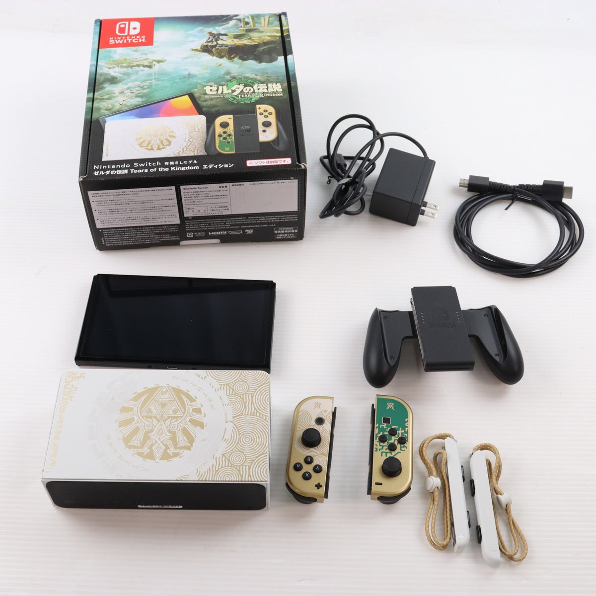 【中古即納】[Switch] (本体) Nintendo Switch(ニンテンドースイッチ) 有機ELモデル ゼルダの伝説 ティアーズ オブ ザ キングダムエディション 任天堂(HEG-S-KDAAA)(20230429)