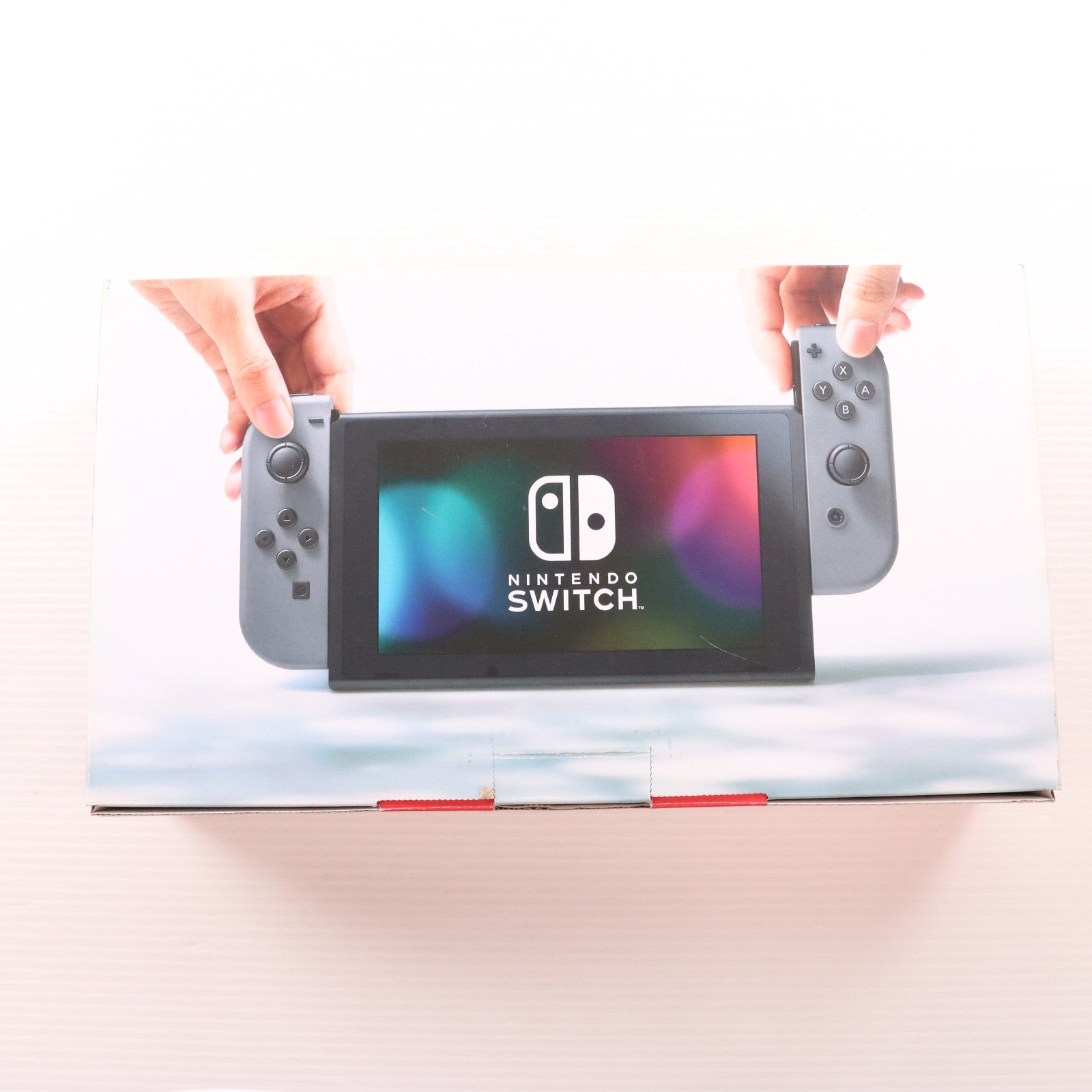 【中古即納】[Switch] (本体) Nintendo Switch(ニンテンドースイッチ) Joy-Con(L)/R グレー 任天堂(HAC-S-KAAAA)(20170303)
