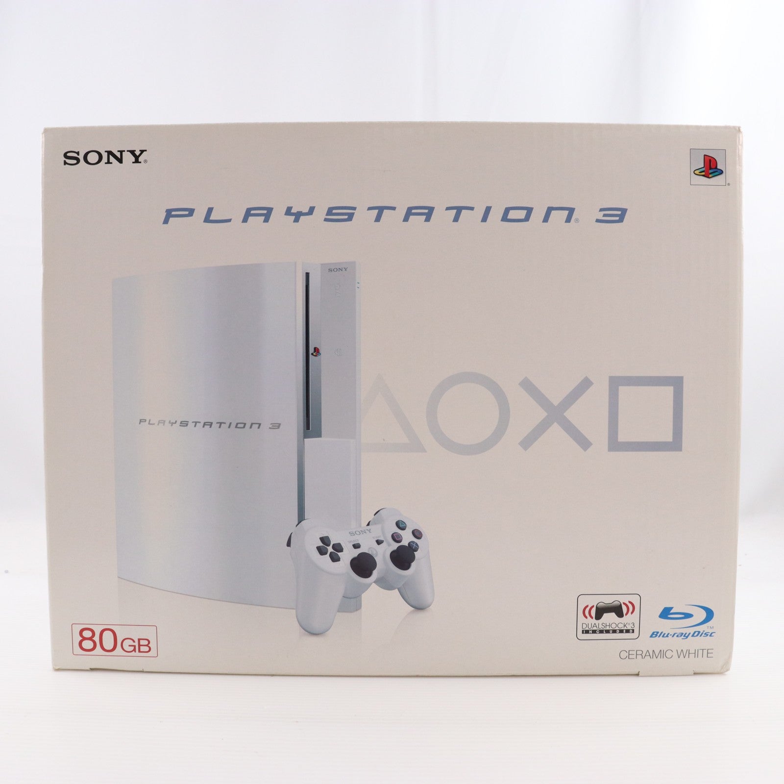 【中古即納】[PS3] (本体) PlayStation 3(プレイステーション3) セラミック・ホワイト 80GB SCE(CECH-L00CW)(20081030)