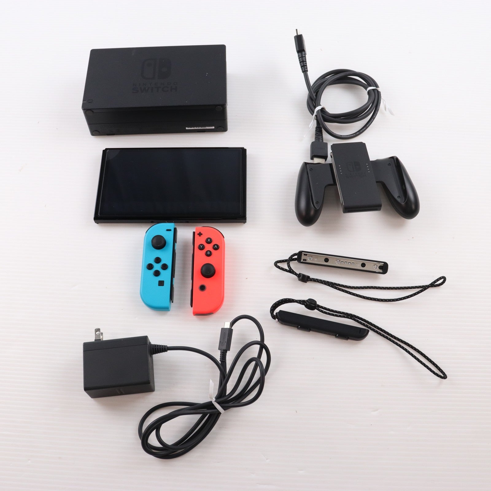 【中古即納】[Switch] (本体) Nintendo Switch(ニンテンドースイッチ) 有機ELモデル Joy-Con(L) ネオンブルー/(R) ネオンレッド 任天堂(HEG-S-KABAA)(20211008)