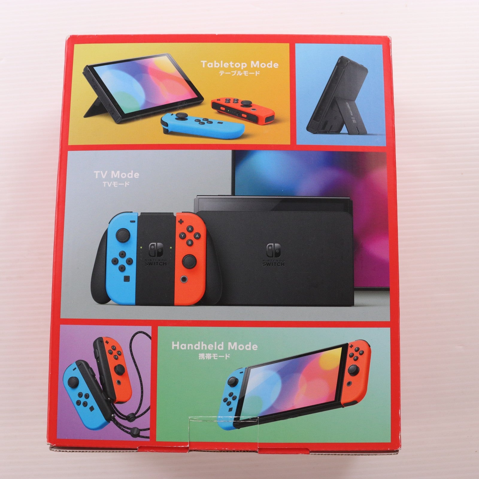 【中古即納】[Switch] (本体) Nintendo Switch(ニンテンドースイッチ) 有機ELモデル Joy-Con(L) ネオンブルー/(R) ネオンレッド 任天堂(HEG-S-KABAA)(20211008)