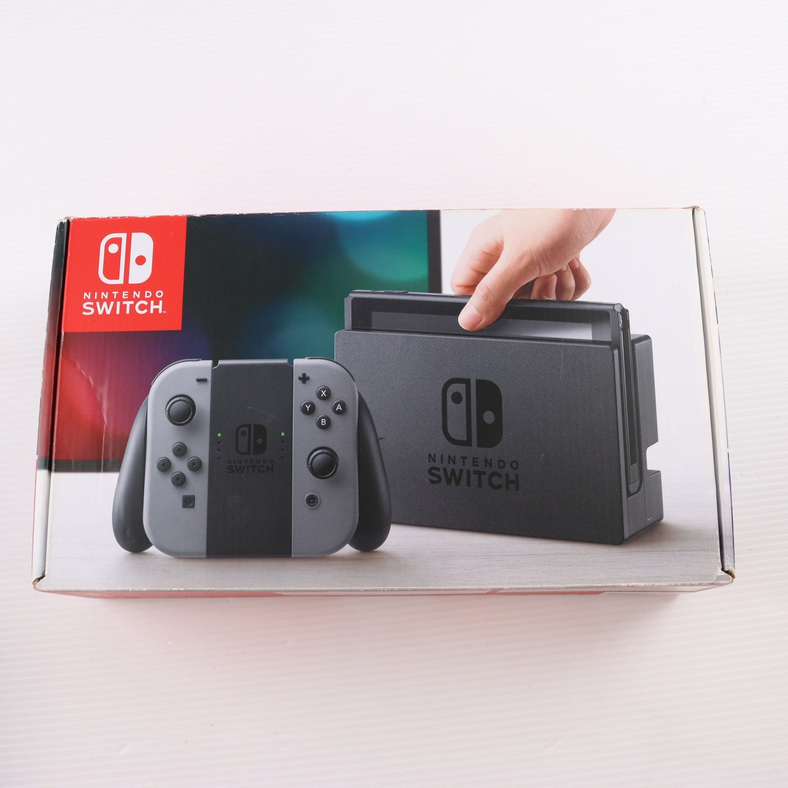 【中古即納】[Switch] (本体) Nintendo Switch(ニンテンドースイッチ) Joy-Con(L)/R グレー 任天堂(HAC-S-KAAAA)(20170303)