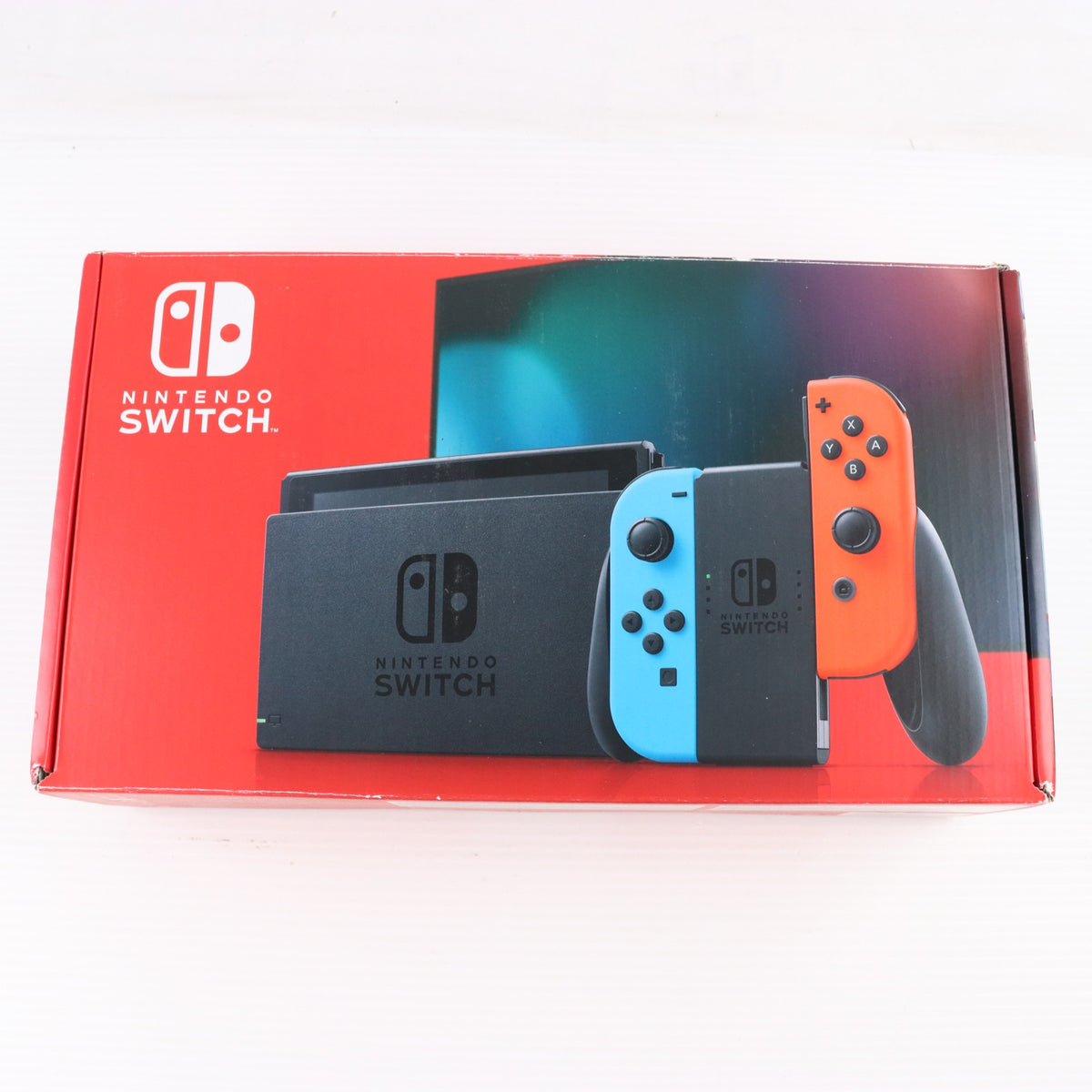 【中古即納】[Switch] (本体) Nintendo Switch(ニンテンドースイッチ) Joy-Con(L) ネオンブルー/(R) ネオンレッド 任天堂(HAD-S-KABAA)(20190830)