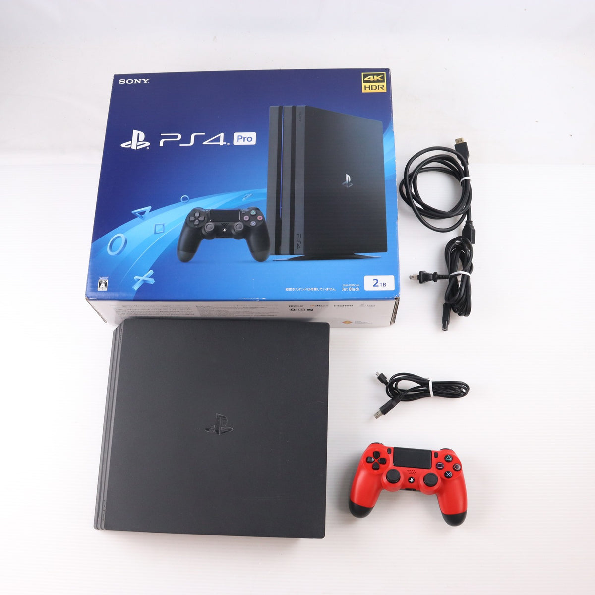 【中古即納】[PS4] (本体) PlayStation 4 Pro(プレイステーション4 プロ) ジェット・ブラック 2TB SIE(CUH-7200CB01)(20181121)