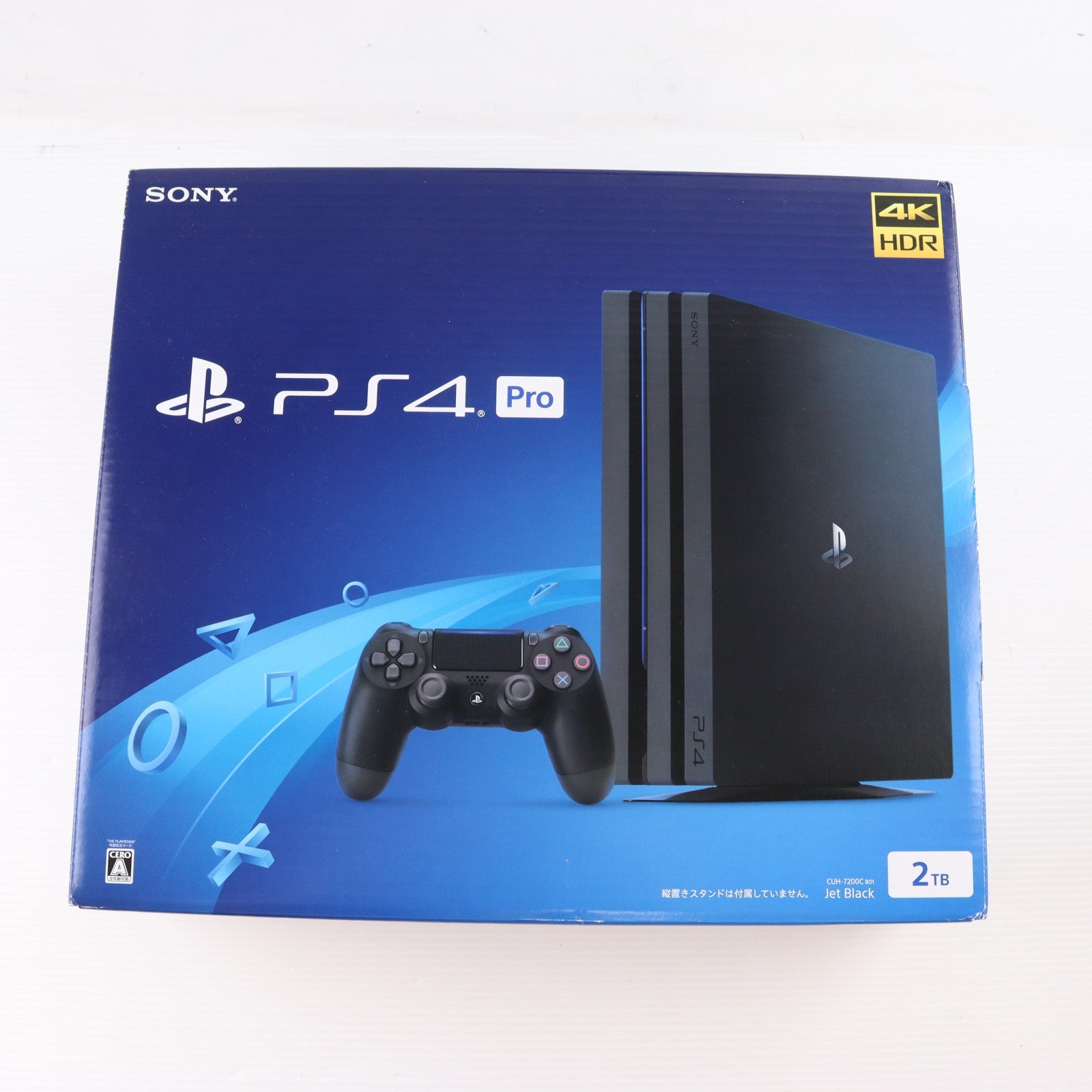 【中古即納】[PS4] (本体) PlayStation 4 Pro(プレイステーション4 プロ) ジェット・ブラック 2TB SIE(CUH-7200CB01)(20181121)