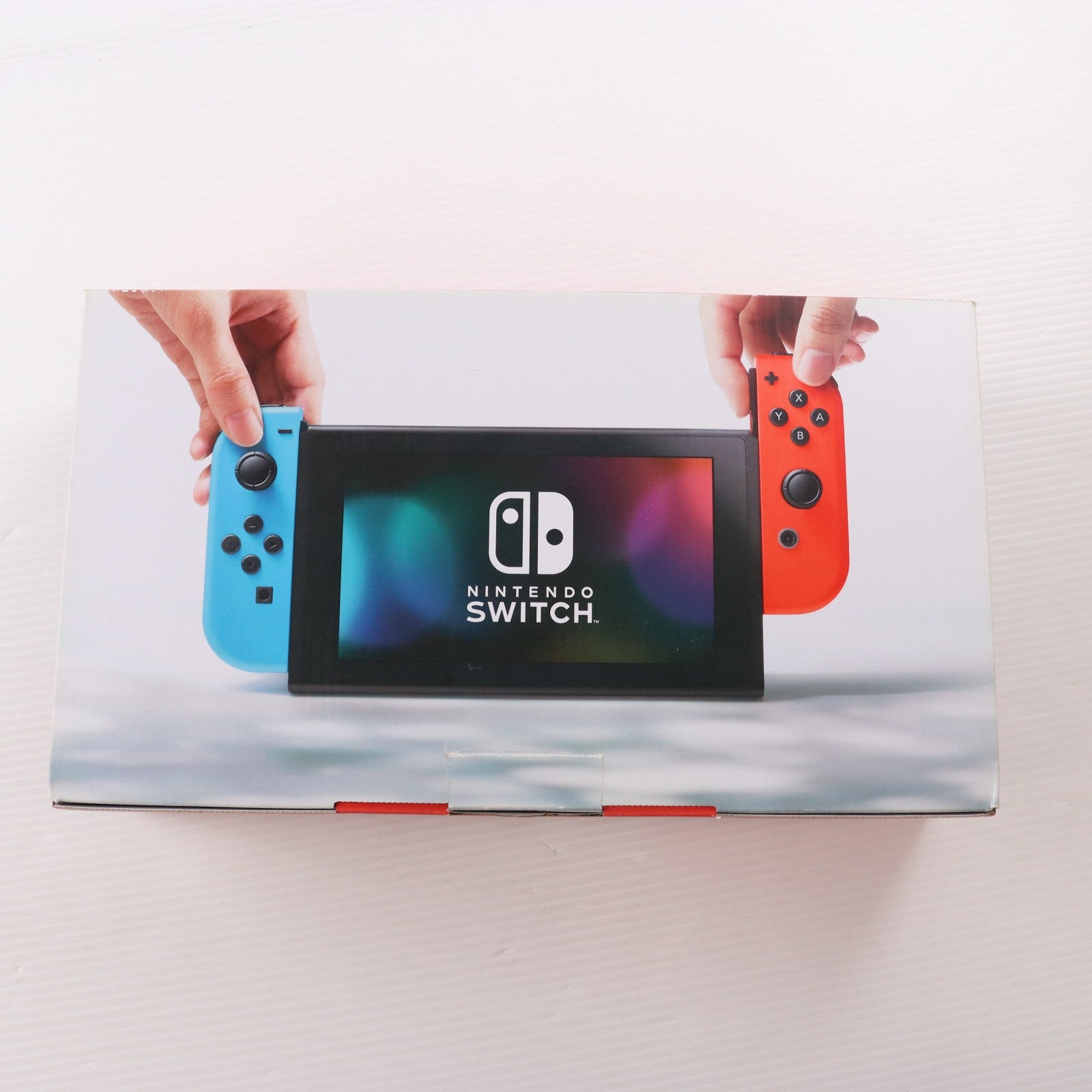 【中古即納】[Switch] (本体) Nintendo Switch(ニンテンドースイッチ) Joy-Con(L) ネオンブルー/R ネオンレッド 任天堂(HAC-S-KABAA)(20170303)