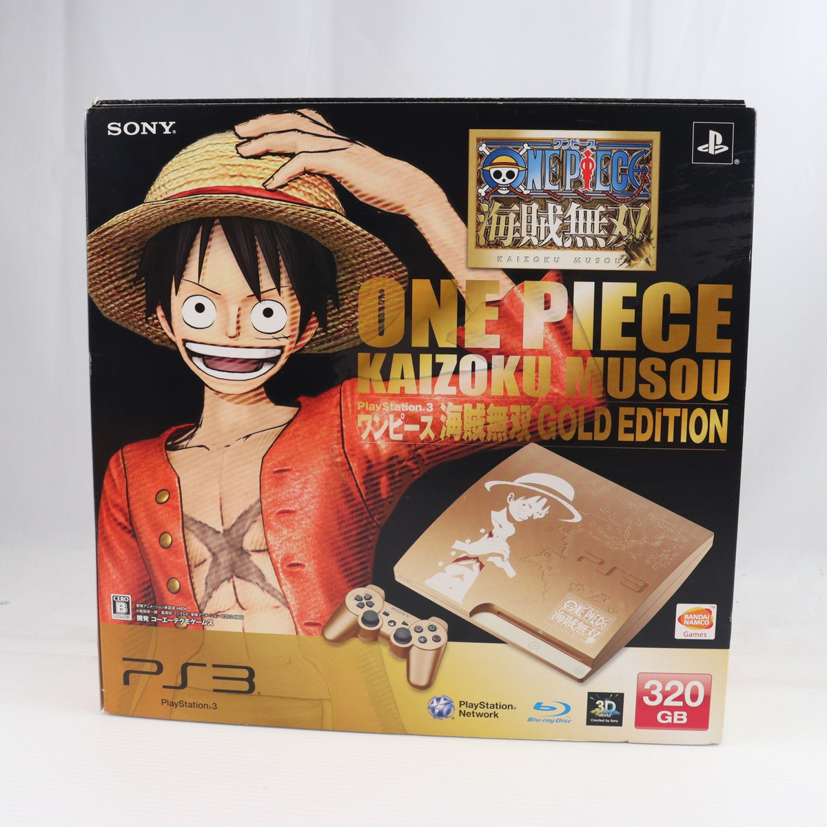 【中古即納】[PS3] (本体) PlayStation 3(プレイステーション3) ワンピース 海賊無双 GOLD EDITION HDD320GB SCE(CEJH-10021)(20120301)