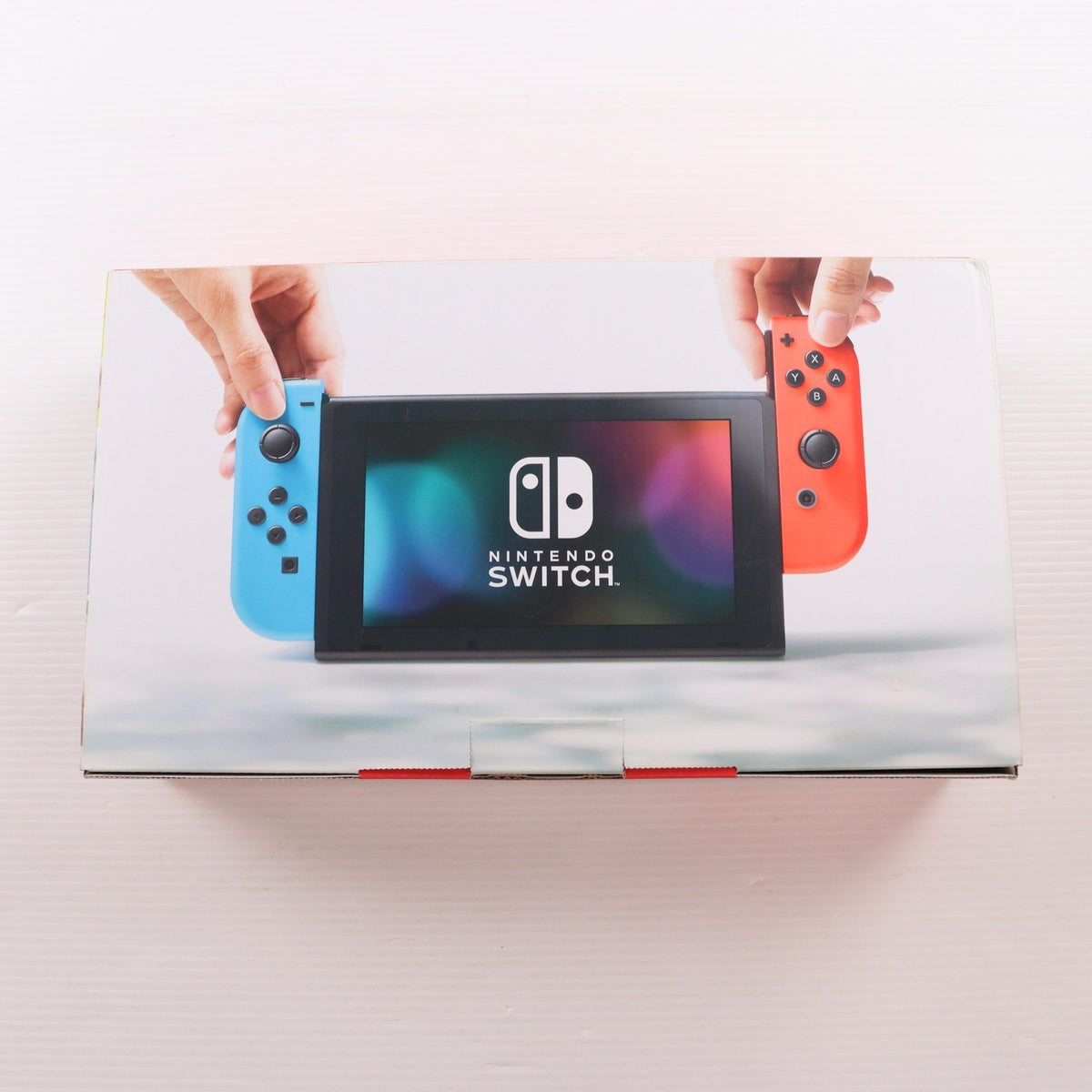 【中古即納】[Switch] (本体) Nintendo Switch(ニンテンドースイッチ) Joy-Con(L) ネオンブルー/R ネオンレッド 任天堂(HAC-S-KABAA)(20170303)