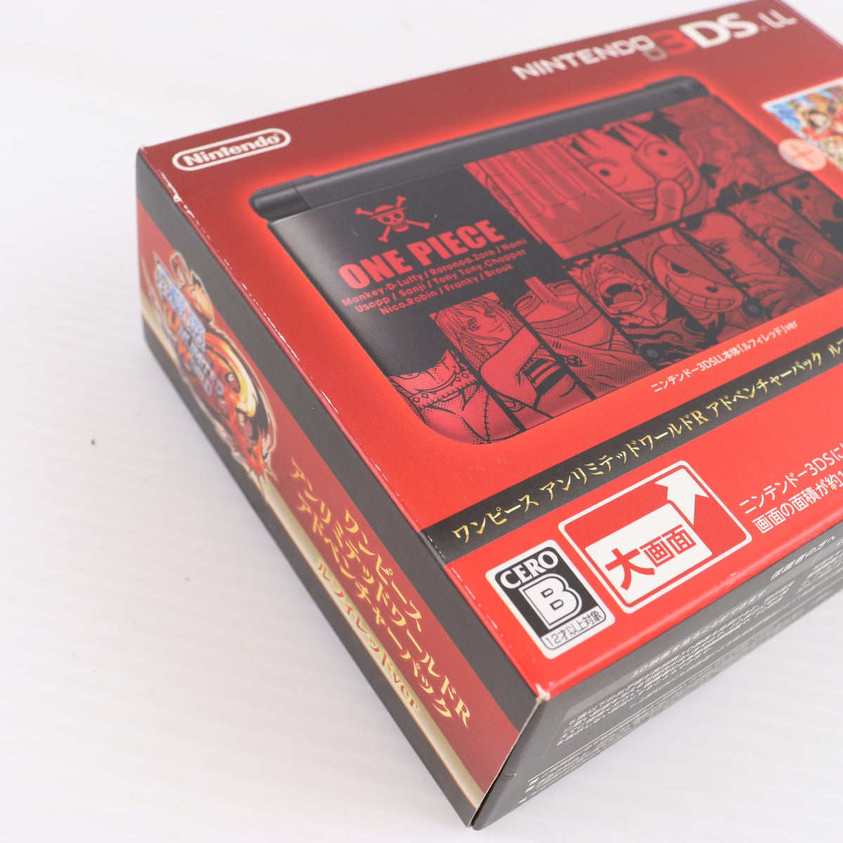 【中古即納】[3DS] (本体) ワンピース アンリミテッドワールドR(レッド) アドベンチャーパック ルフィレッドVer.(ニンテンドー3DSLL同梱版) バンダイナムコゲームス(SPR-S-RPCE)(20131121)