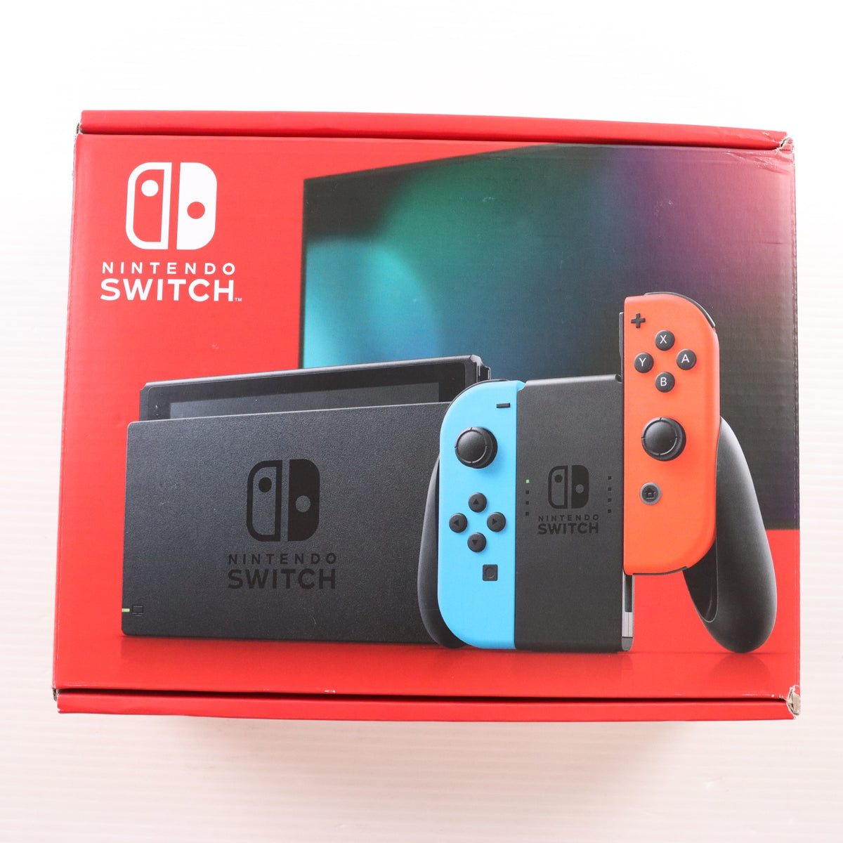 【中古即納】[Switch] (本体)(未使用) Nintendo Switch(ニンテンドースイッチ) Joy-Con(L) ネオンブルー/R ネオンレッド 任天堂(HAD-S-KABAH)(20190830)