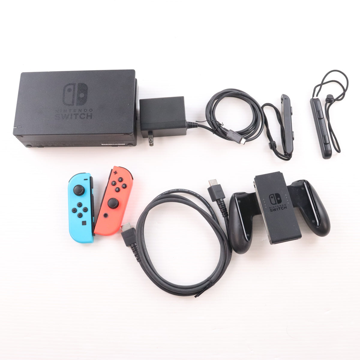 【中古即納】[Switch] (本体) Nintendo Switch(ニンテンドースイッチ) Joy-Con(L) ネオンブルー/R ネオンレッド 任天堂(HAC-S-KABAA)(20170303)