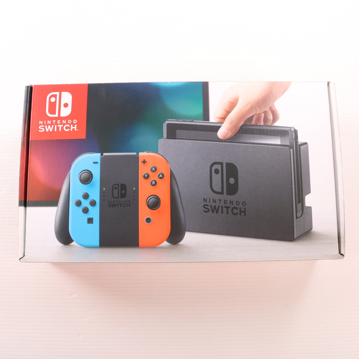 【中古即納】[Switch] (本体) Nintendo Switch(ニンテンドースイッチ) Joy-Con(L) ネオンブルー/R ネオンレッド 任天堂(HAC-S-KABAA)(20170303)