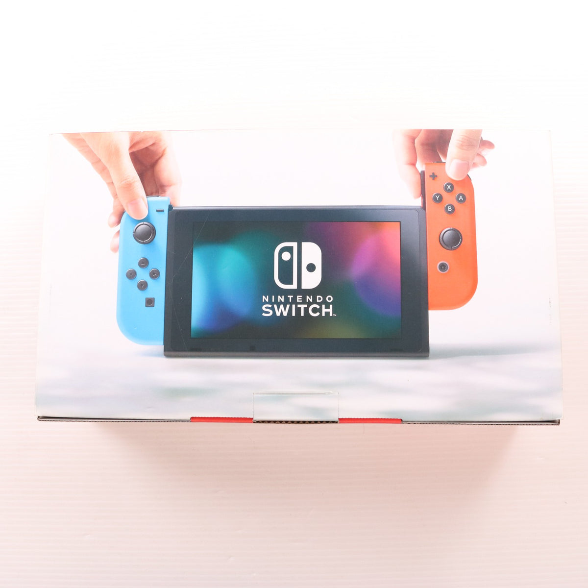 【中古即納】[Switch] (本体) Nintendo Switch(ニンテンドースイッチ) Joy-Con(L) ネオンブルー/R ネオンレッド 任天堂(HAC-S-KABAA)(20170303)