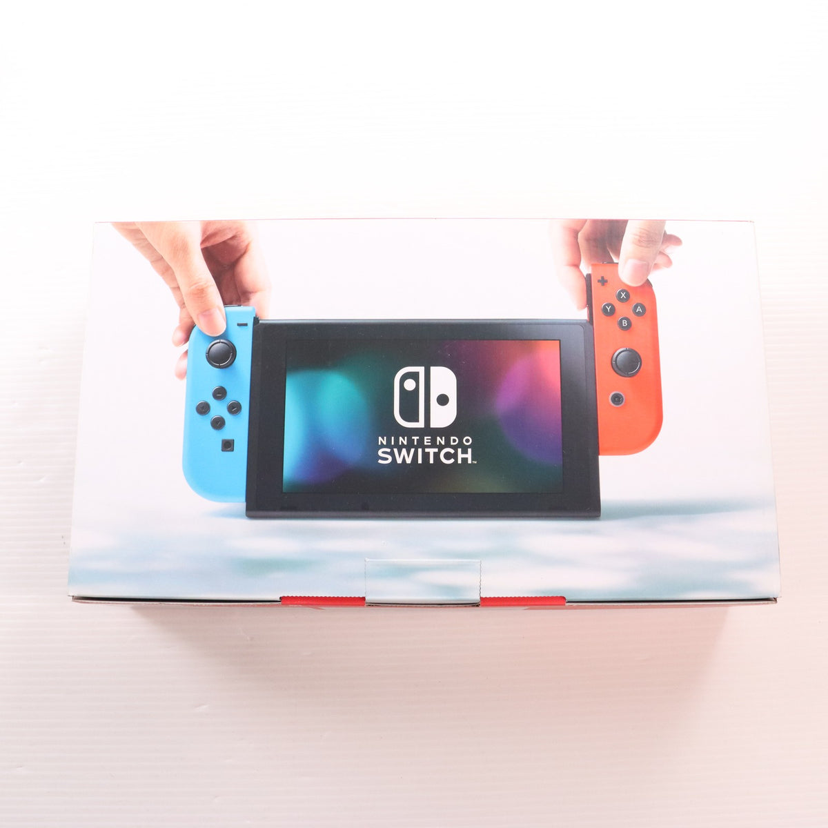 【中古即納】[Switch] (本体) Nintendo Switch(ニンテンドースイッチ) Joy-Con(L) ネオンブルー/R ネオンレッド 任天堂(HAC-S-KABAA)(20170303)