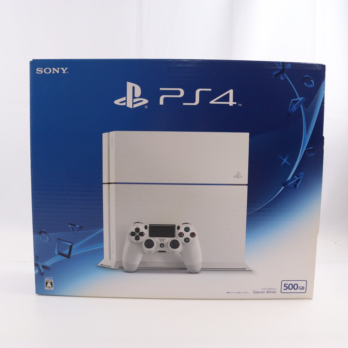 【中古即納】[PS4] (本体) PlayStation 4(プレイステーション4) グレイシャー・ホワイト HDD500GB SCE(CUH-1200AB02)(20150625)