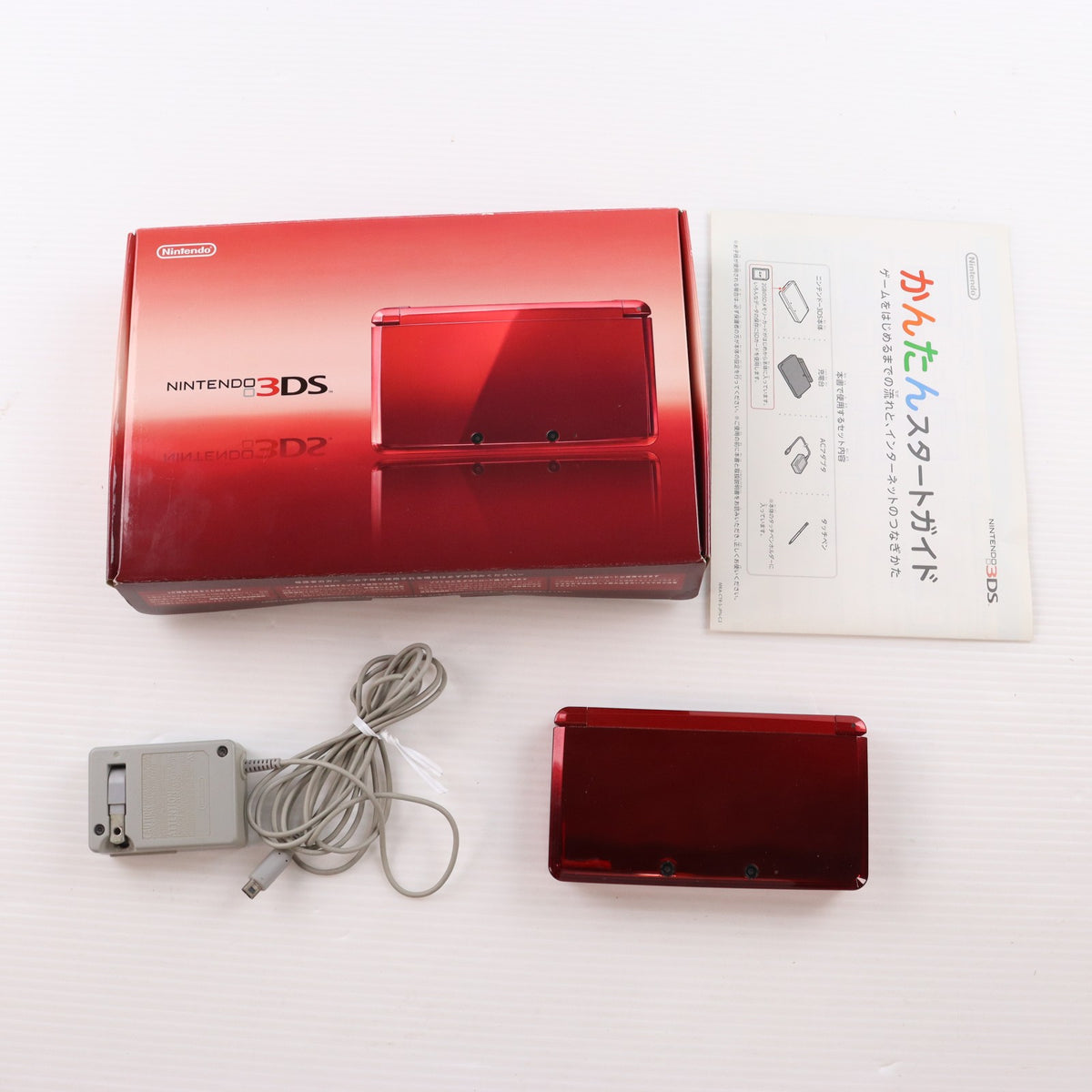 【中古即納】[3DS] (本体) ニンテンドー3DS フレアレッド 任天堂(CTR-S-RAAA)(20110714)