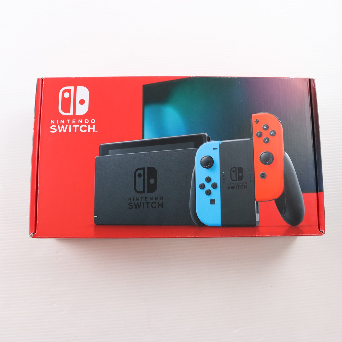 【中古即納】[Switch] (本体) Nintendo Switch(ニンテンドースイッチ) Joy-Con(L) ネオンブルー/(R) ネオンレッド 任天堂(HAD-S-KABAA)(20190830)