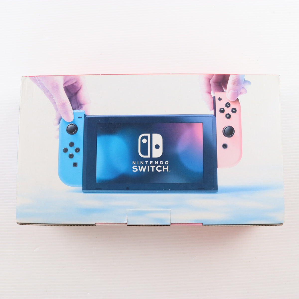 【中古即納】[Switch] (本体) Nintendo Switch(ニンテンドースイッチ) Joy-Con(L) ネオンブルー/R ネオンレッド 任天堂(HAC-S-KABAA)(20170303)