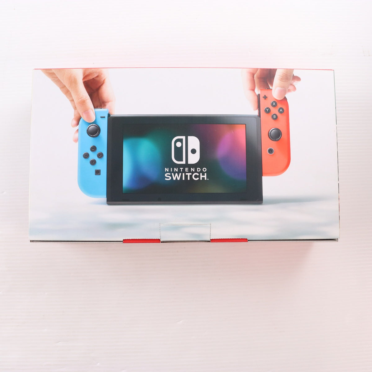 【中古即納】[Switch] (本体) Nintendo Switch(ニンテンドースイッチ) Joy-Con(L) ネオンブルー/R ネオンレッド 任天堂(HAC-S-KABAA)(20170303)