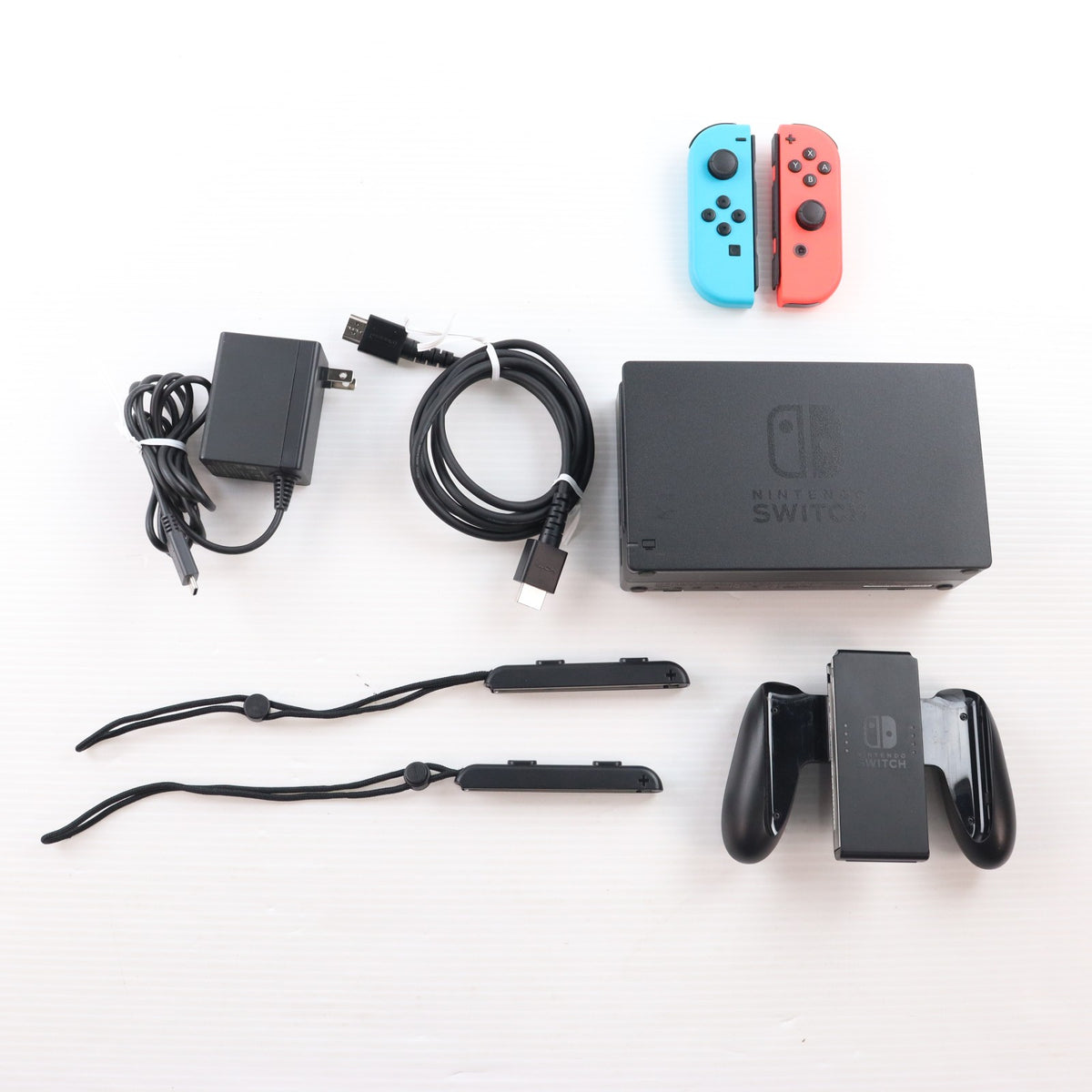 【中古即納】[Switch] (本体) Nintendo Switch(ニンテンドースイッチ) Joy-Con(L) ネオンブルー/R ネオンレッド 任天堂(HAD-S-KABAH)(20190830)