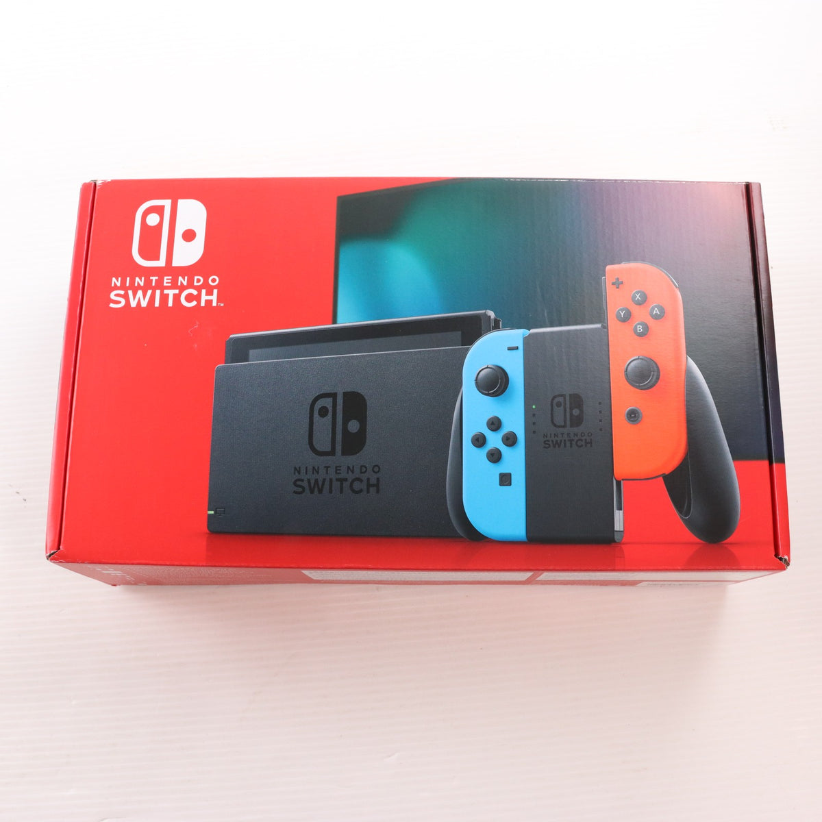 【中古即納】[Switch] (本体) Nintendo Switch(ニンテンドースイッチ) Joy-Con(L) ネオンブルー/(R) ネオンレッド 任天堂(HAD-S-KABAA)(20190830)
