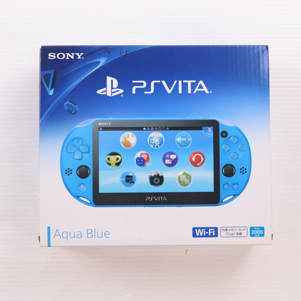 【中古即納】[PSVita] (本体) PlayStation Vita(プレイステーション ヴィータ) Wi-Fiモデル アクア・ブルー SCE(PCH-2000ZA23)(20150917)