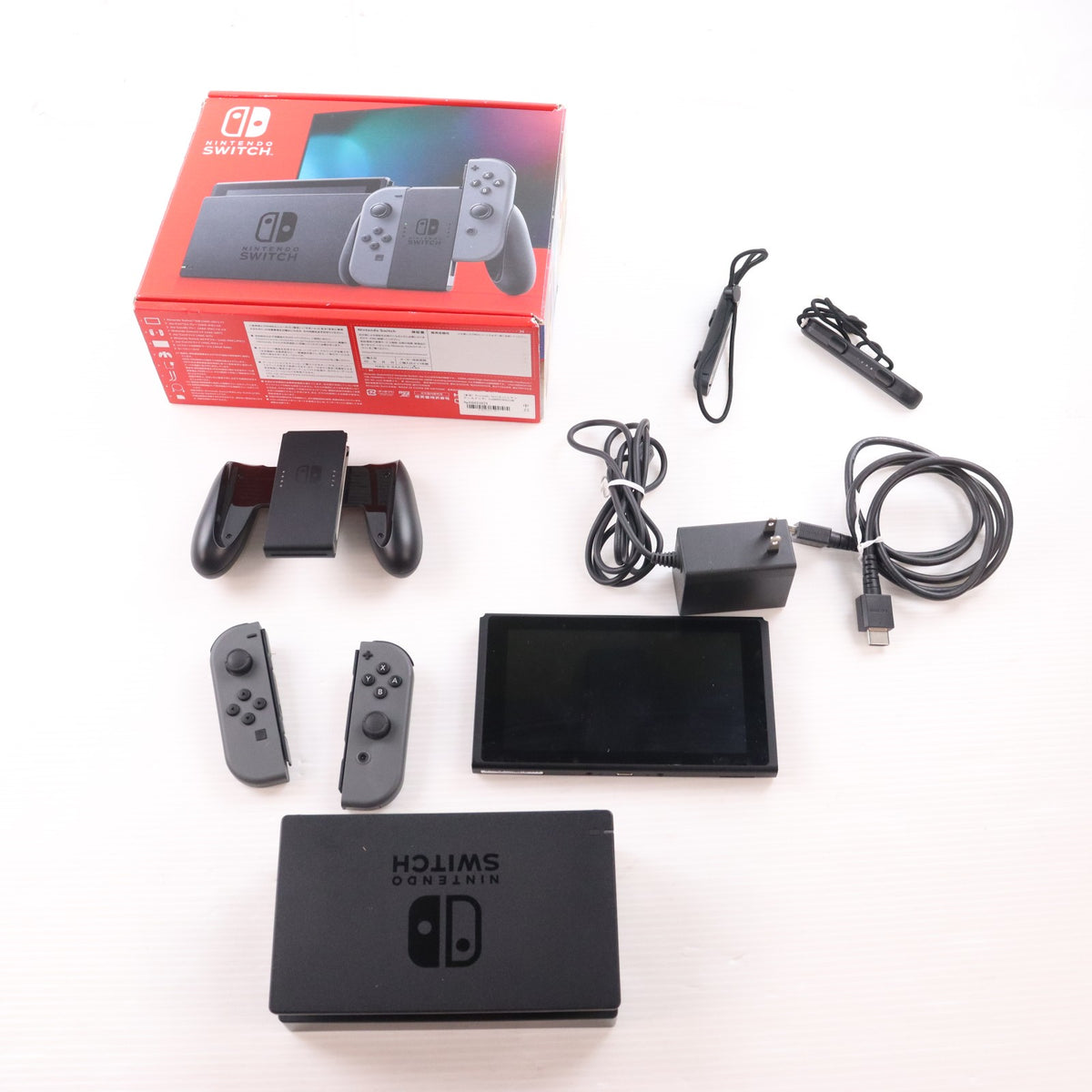 【中古即納】[Switch] (本体) Nintendo Switch(ニンテンドースイッチ) Joy-Con(L)/(R) グレー 任天堂(HAD-S-KAAAH)(20230412)