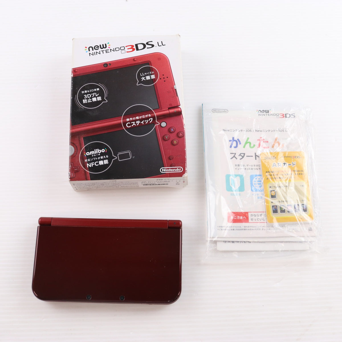 【中古即納】[3DS] (本体) Newニンテンドー3DS LL メタリックレッド 任天堂(RED-S-RAAA)(20150827)