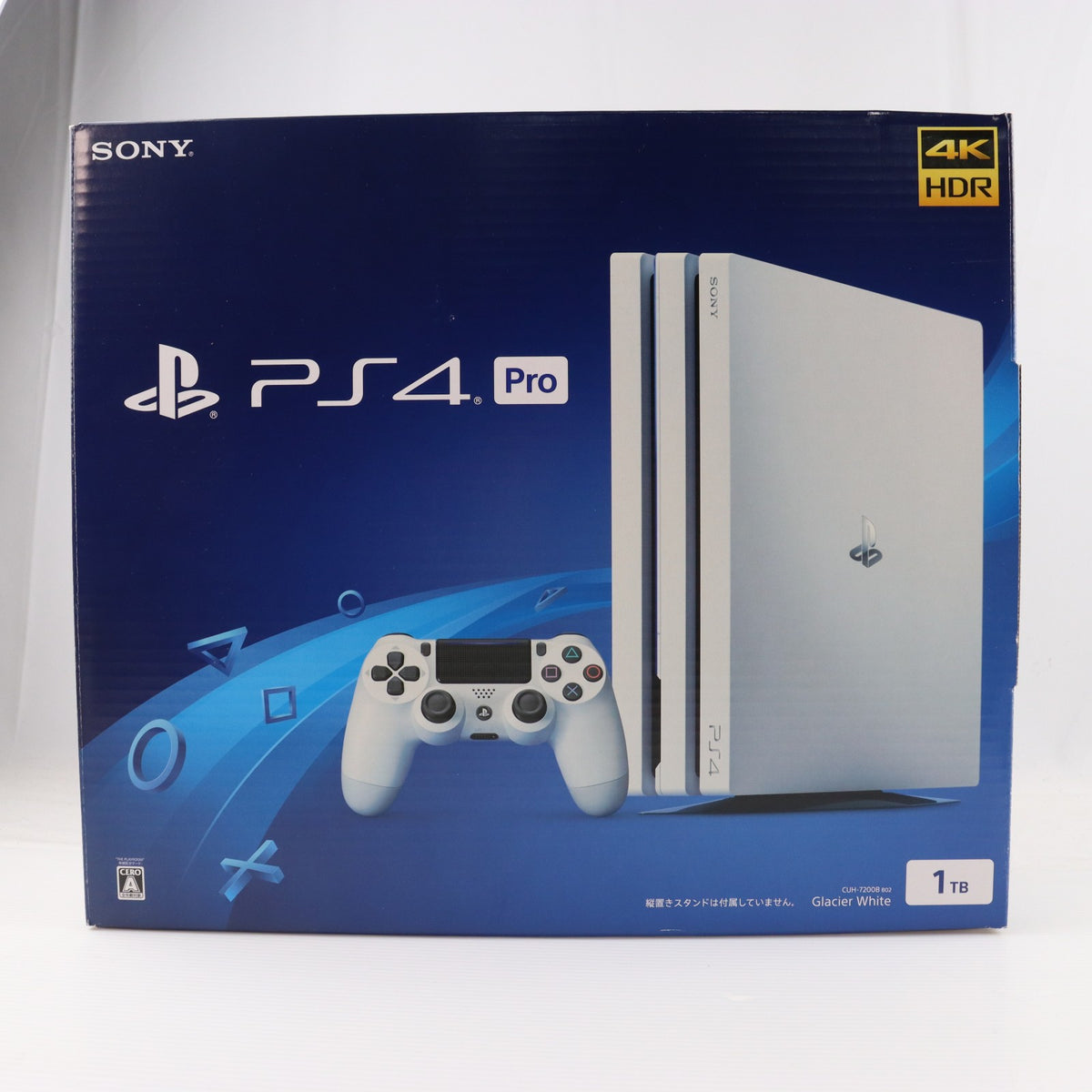 【中古即納】[PS4] (本体) PlayStation 4 Pro(プレイステーション4 プロ) グレイシャー・ホワイト 1TB SIE(CUH-7200BB02)(20181012)
