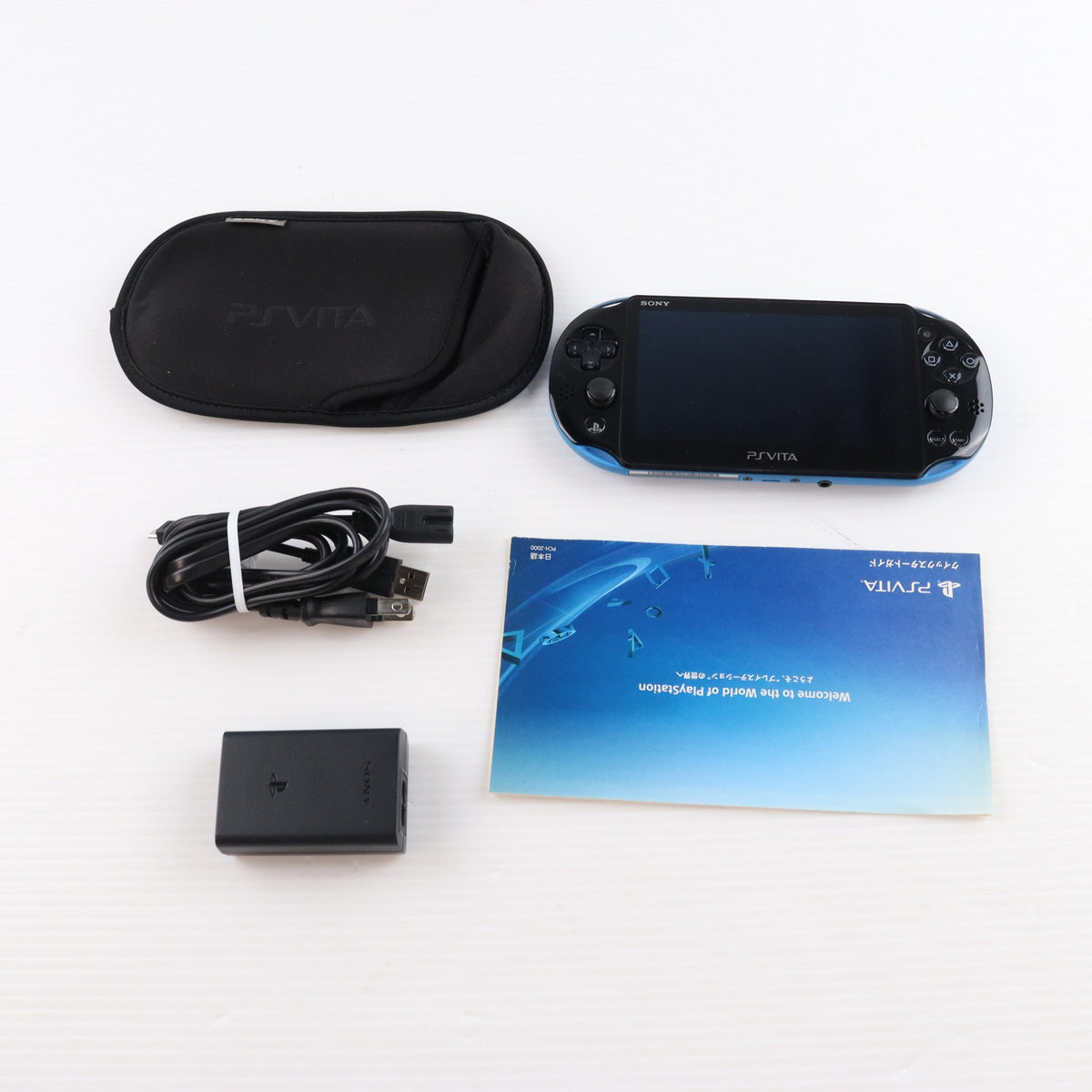 【中古即納】[PSVita] (本体) PlayStation Vita(プレイステーション ヴィータ) バリューパック Wi-Fiモデル ブルー/ブラック SCE(PCHJ-10022)(20141127)
