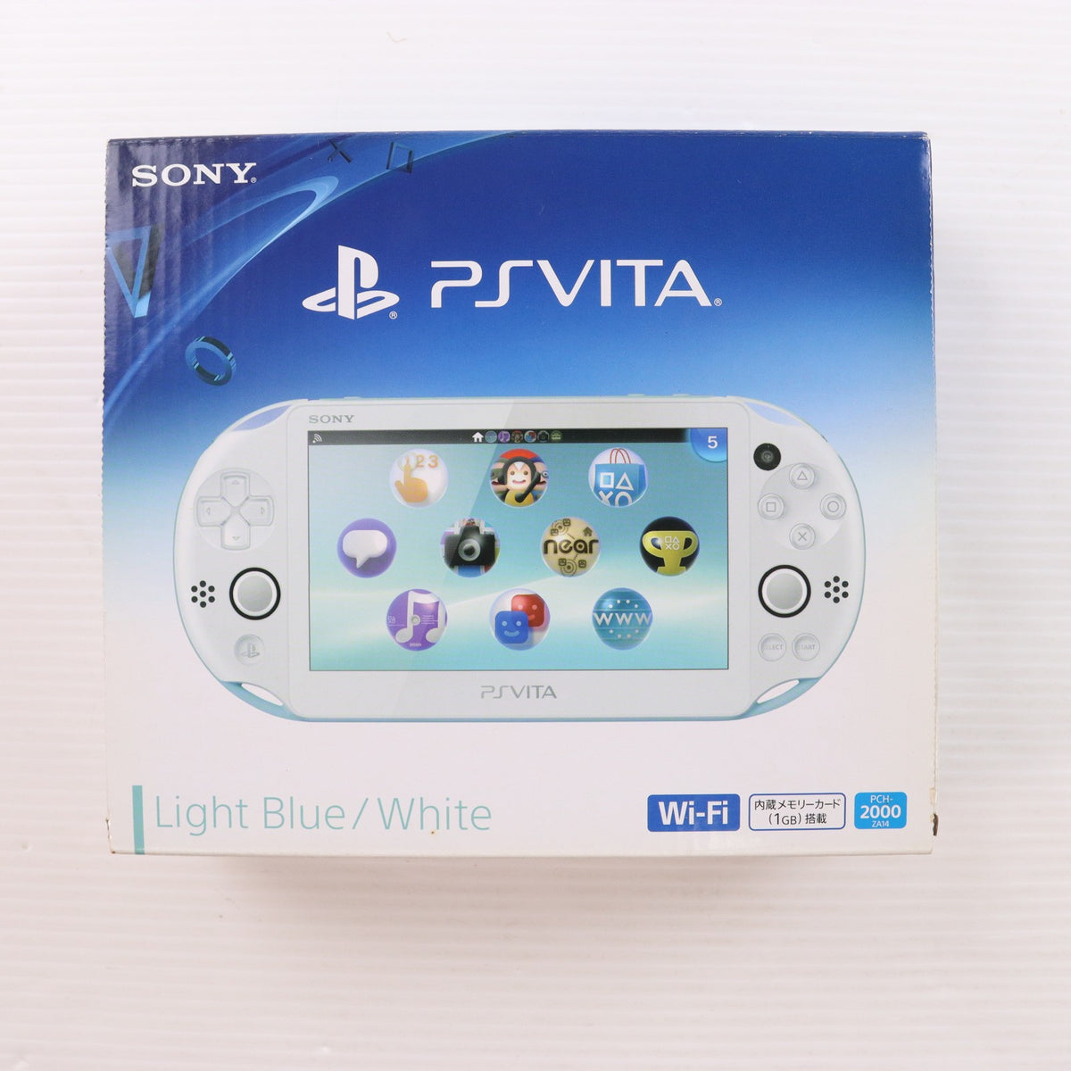【中古即納】[PSVita] (本体) PlayStation Vita(プレイステーション ヴィータ) Wi-Fiモデル ライトブルー/ホワイト SCE(PCH-2000ZA14)(20131010)