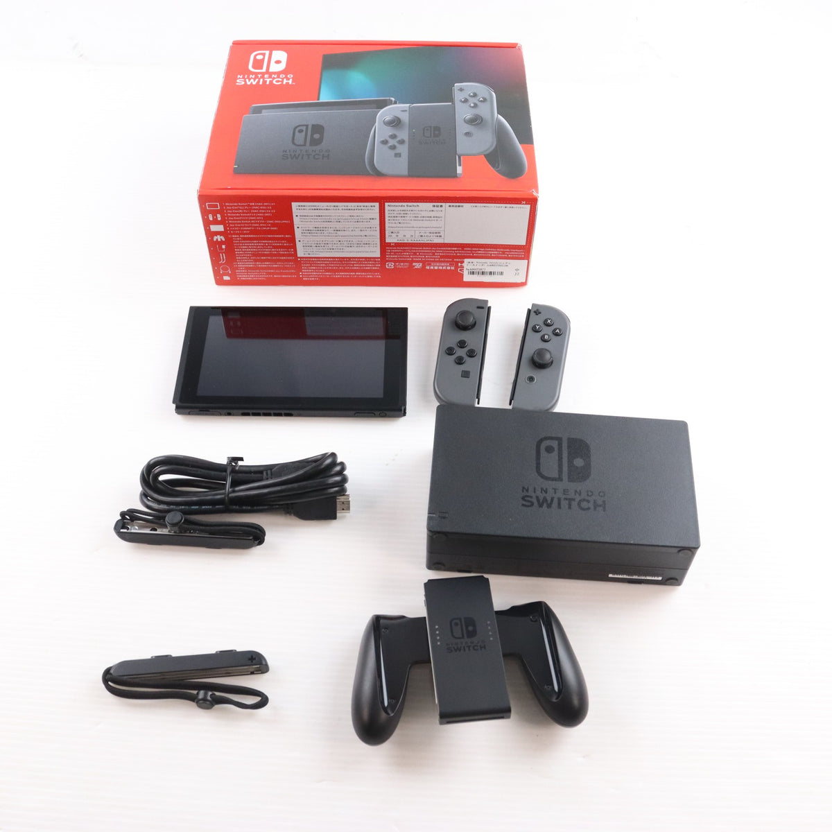 【中古即納】[Switch] (本体) Nintendo Switch(ニンテンドースイッチ) Joy-Con(L)/(R) グレー 任天堂(HAD-S-KAAAH)(20230412)