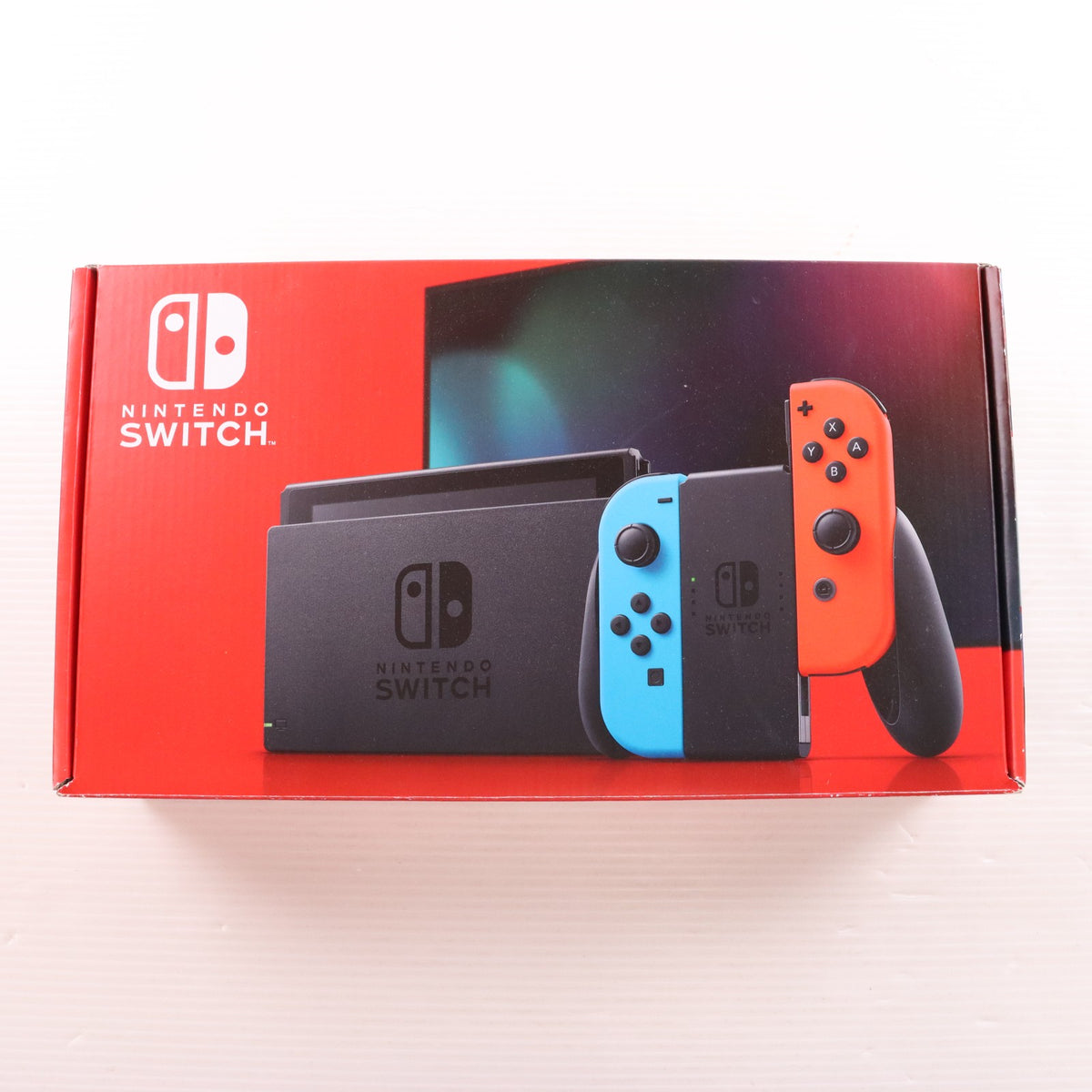 【中古即納】[Switch] (本体) Nintendo Switch(ニンテンドースイッチ) Joy-Con(L) ネオンブルー/R ネオンレッド 任天堂(HAD-S-KABAH)(20190830)