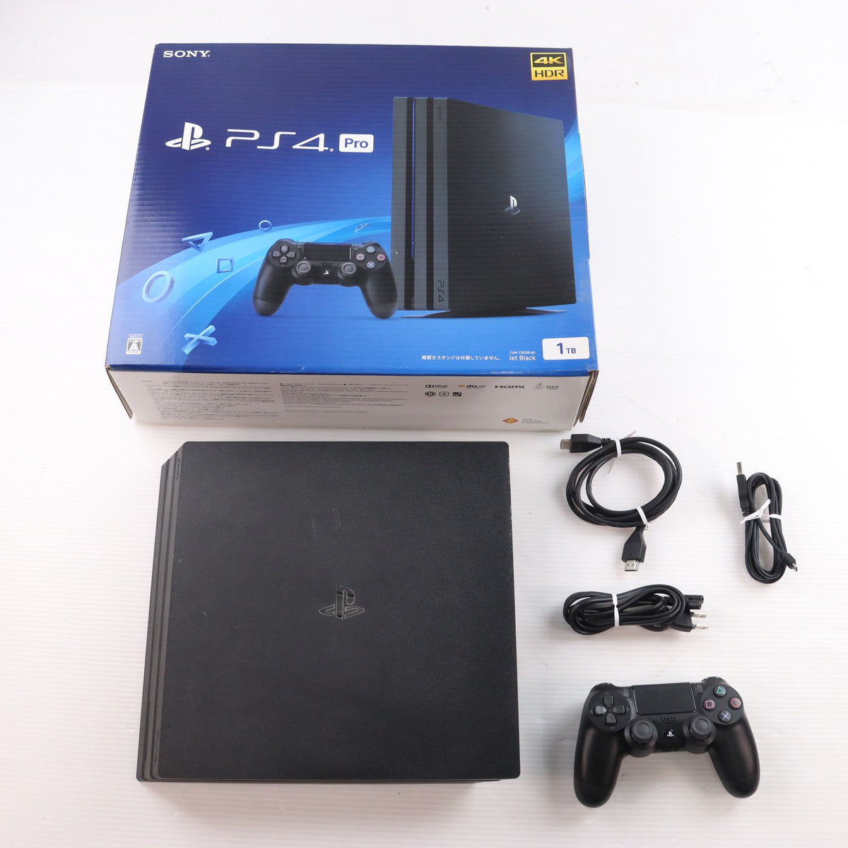 【中古即納】[PS4] (本体) PlayStation 4 Pro(プレイステーション4 プロ) ジェット・ブラック 1TB SIE(CUH-7200BB01)(20180927)