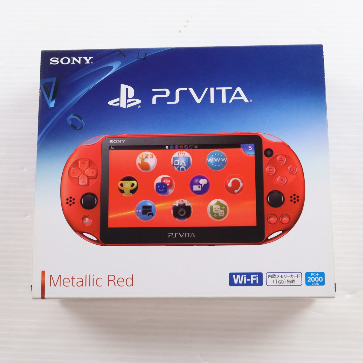 【中古即納】[PSVita] (本体) PlayStation Vita(プレイステーション ヴィータ) Wi-Fiモデル メタリック・レッド SIE(PCH-2000ZA26)(20161201)