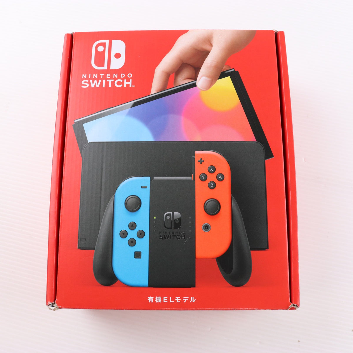 【中古即納】[Switch] (本体) Nintendo Switch(ニンテンドースイッチ) 有機ELモデル Joy-Con(L) ネオンブルー/(R) ネオンレッド 任天堂(HEG-S-KABAA)(20211008)