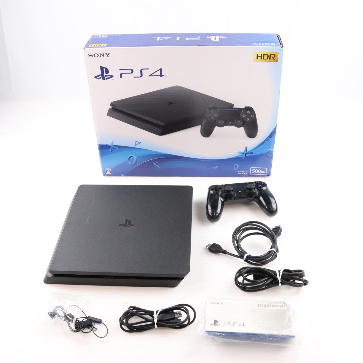 【中古即納】[PS4] (本体) PlayStation 4(プレイステーション4) ジェット・ブラック HDD500GB SIE(CUH-2200AB01)(20180702)