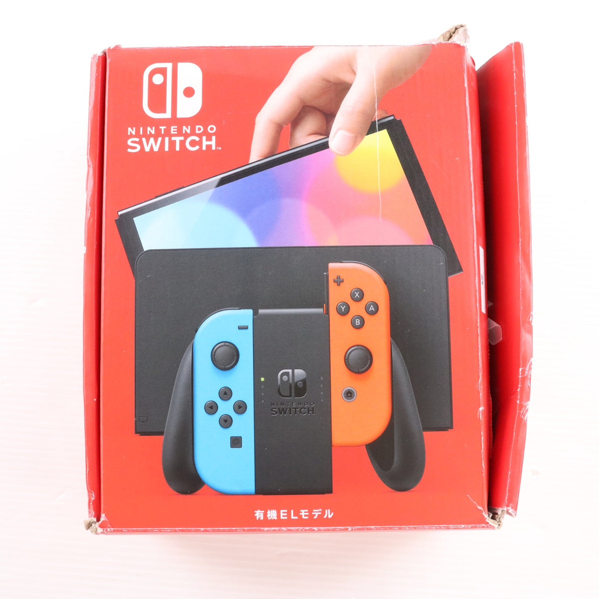 【中古即納】[Switch] (本体) Nintendo Switch(ニンテンドースイッチ) 有機ELモデル Joy-Con(L) ネオンブルー/(R) ネオンレッド 任天堂(HEG-S-KABAA)(20211008)