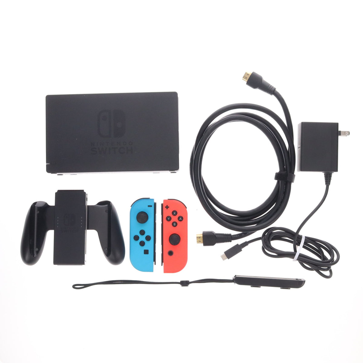 【中古即納】[Switch] (本体) Nintendo Switch(ニンテンドースイッチ) Joy-Con(L) ネオンブルー/(R) ネオンレッド 任天堂(HAD-S-KABAA)(20190830)