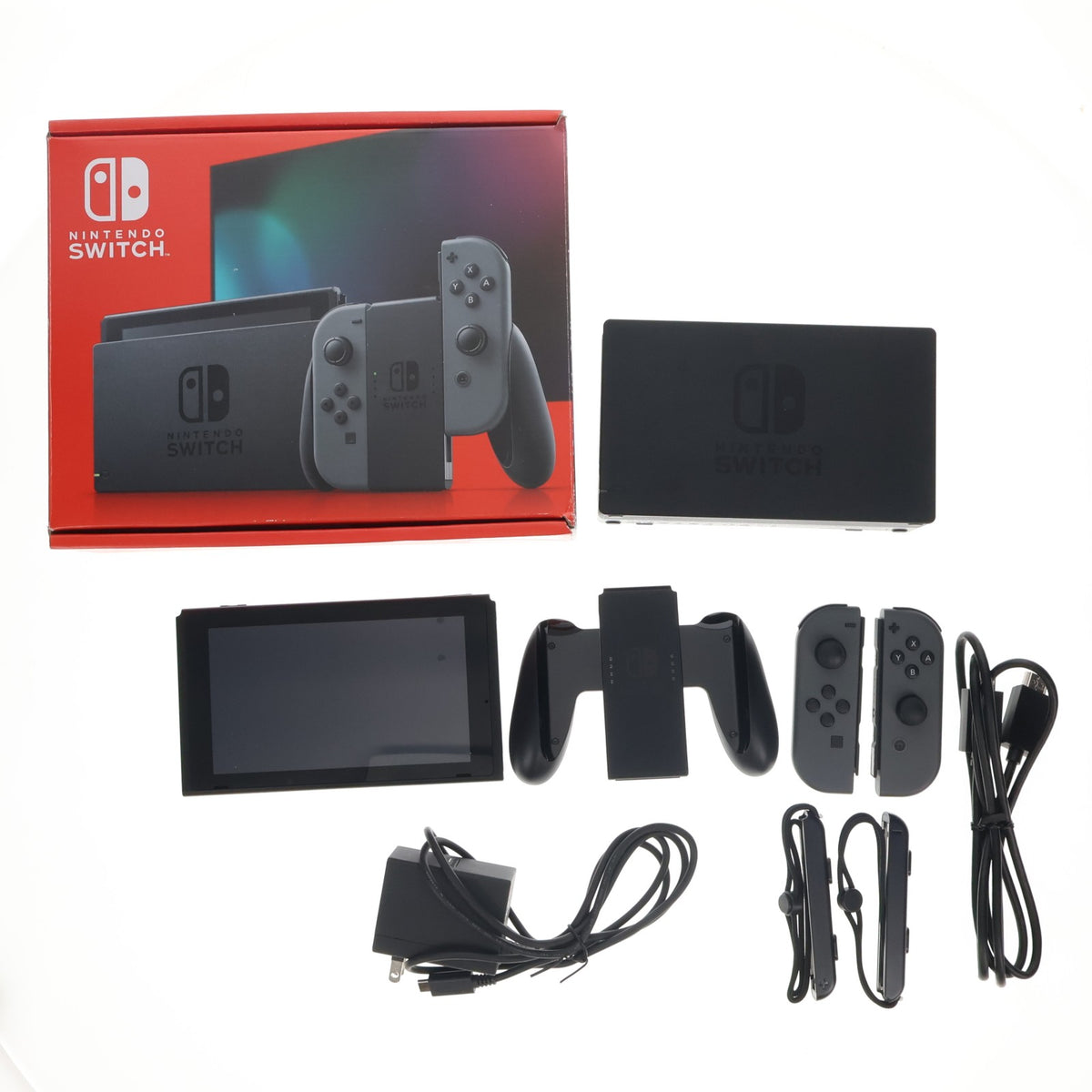 【中古即納】[Switch] (本体) Nintendo Switch(ニンテンドースイッチ) Joy-Con(L)/(R) グレー 任天堂(HAD-S-KAAAH)(20230412)