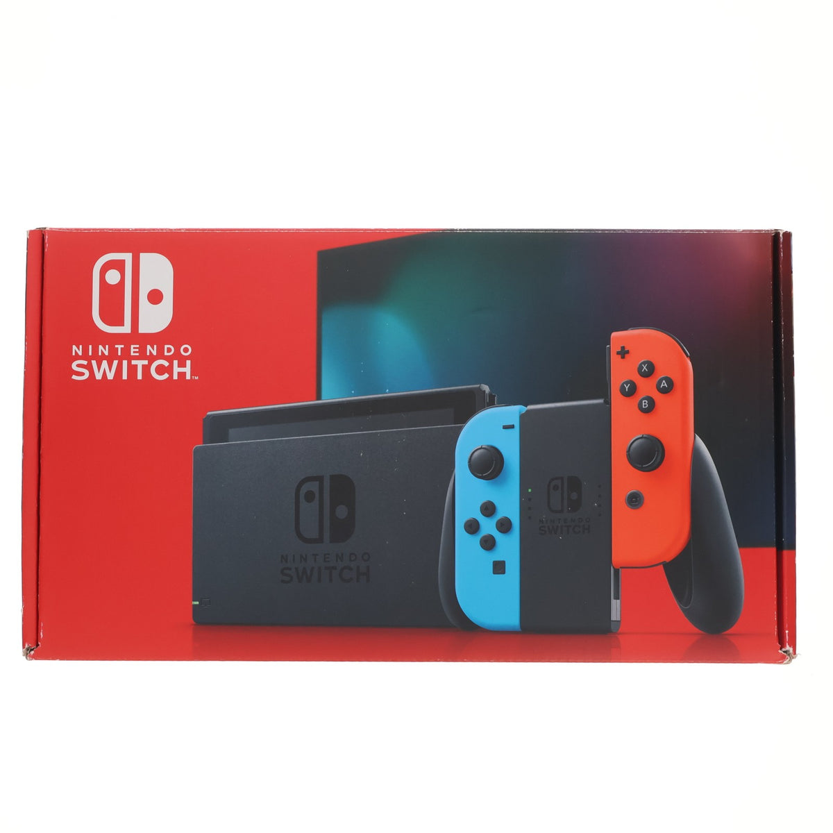 【中古即納】[Switch] (本体) Nintendo Switch(ニンテンドースイッチ) Joy-Con(L) ネオンブルー/(R) ネオンレッド 任天堂(HAD-S-KABAA)(20190830)