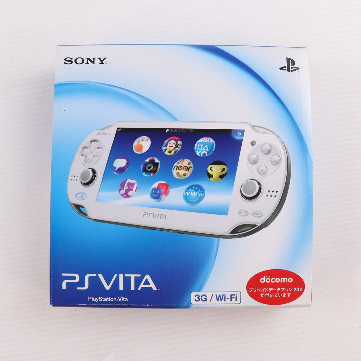 【中古即納】[PSVita] (本体) PlayStation Vita(プレイステーション ヴィータ) 3G/Wi-Fiモデル クリスタル・ホワイト SCE(PCH-1100AB02)(20120628)