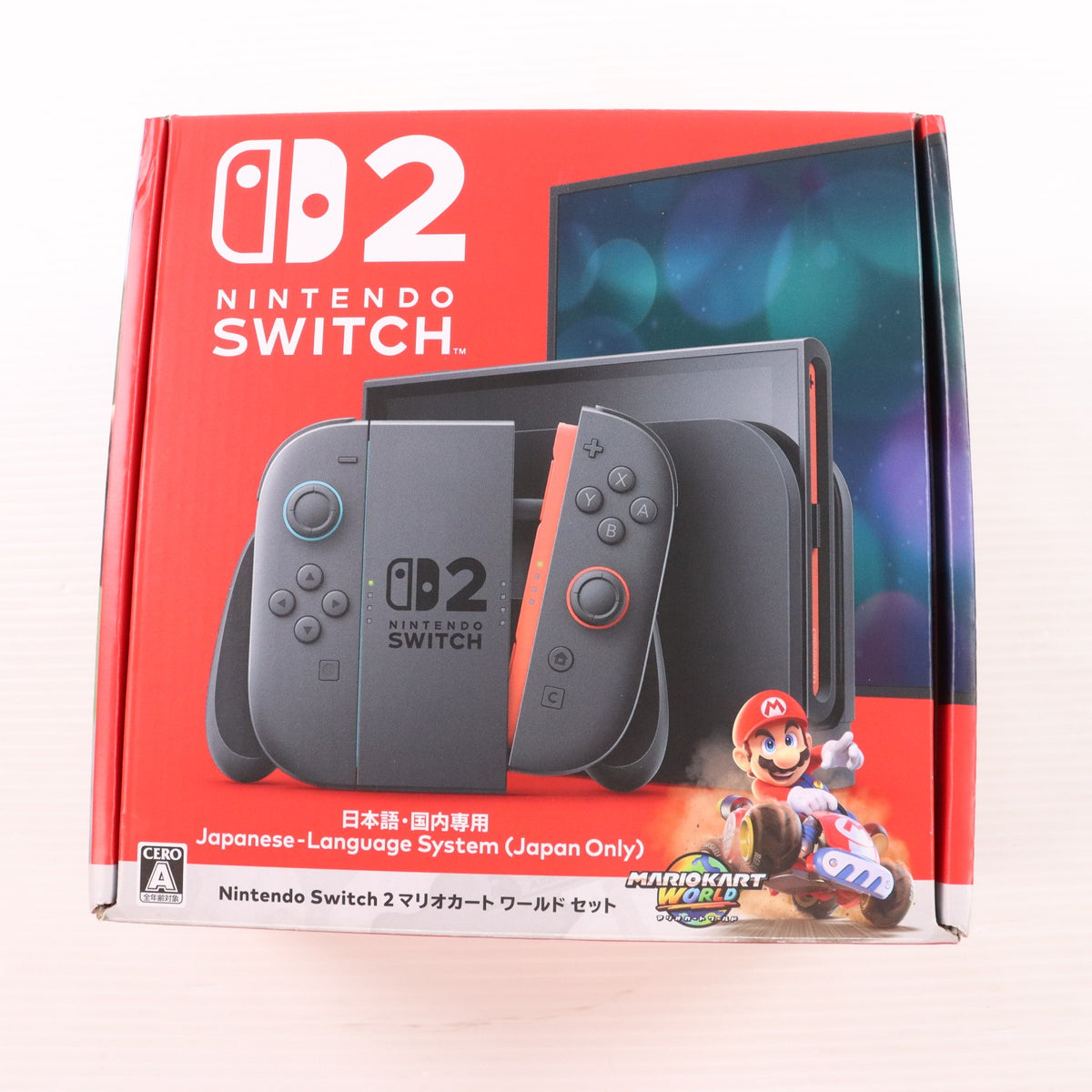 【中古即納】[Switch2] (本体)(ソフト無し) Nintendo Switch 2(ニンテンドースイッチ2)(日本語・国内専用) マリオカート ワールド セット 任天堂(BEE-S-KB6PA)(20250605)