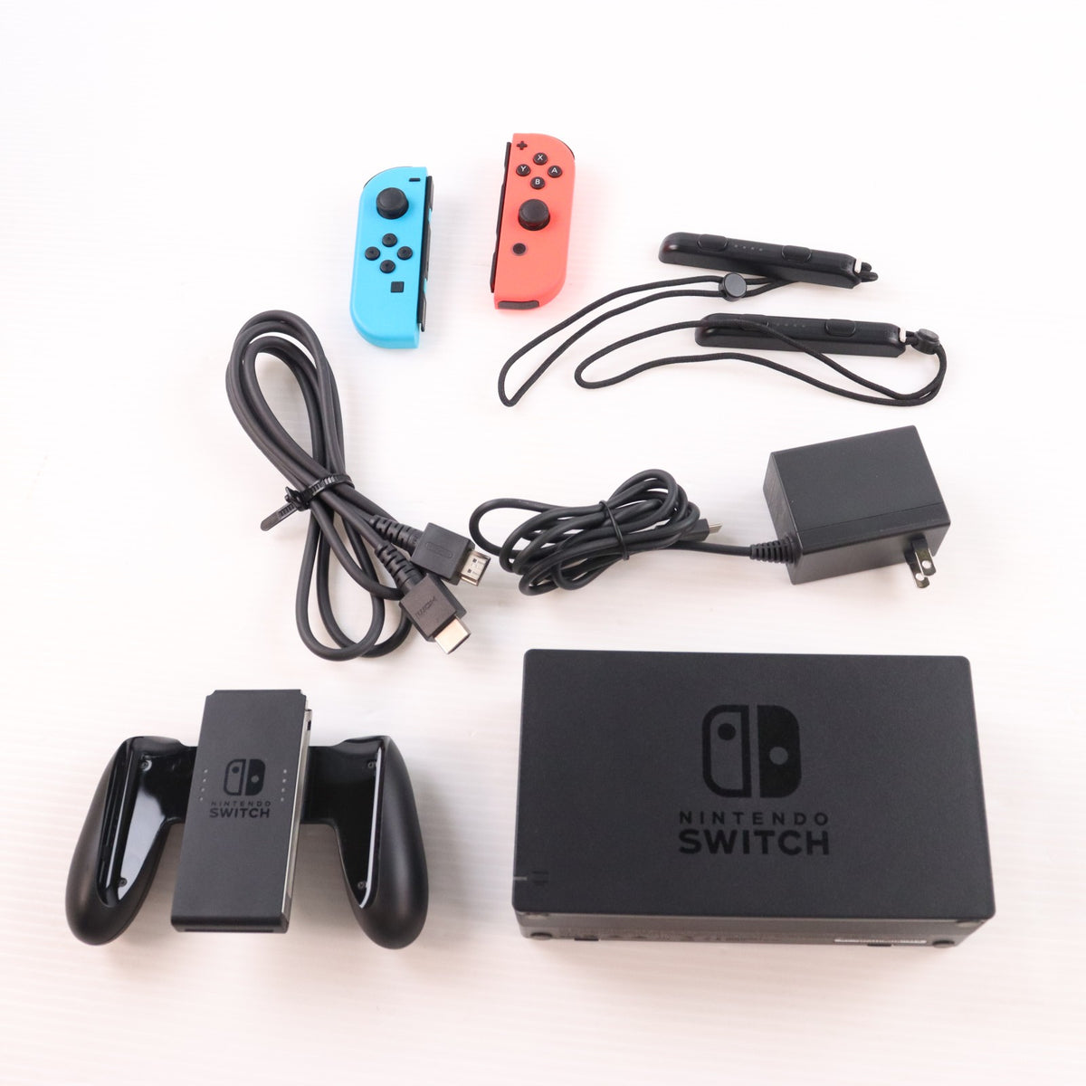 【中古即納】[Switch] (本体) Nintendo Switch(ニンテンドースイッチ) Joy-Con(L) ネオンブルー/(R) ネオンレッド 任天堂(HAD-S-KABAA)(20190830)