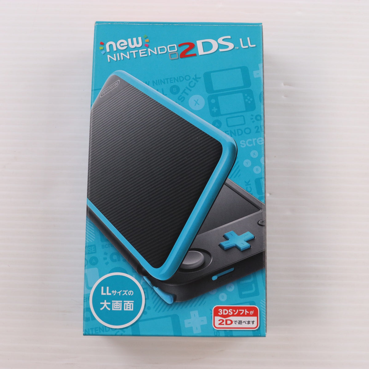 【中古即納】[3DS] (本体) Newニンテンドー2DS LL ブラック×ターコイズ 任天堂(JAN-S-BAAA)(20170713)