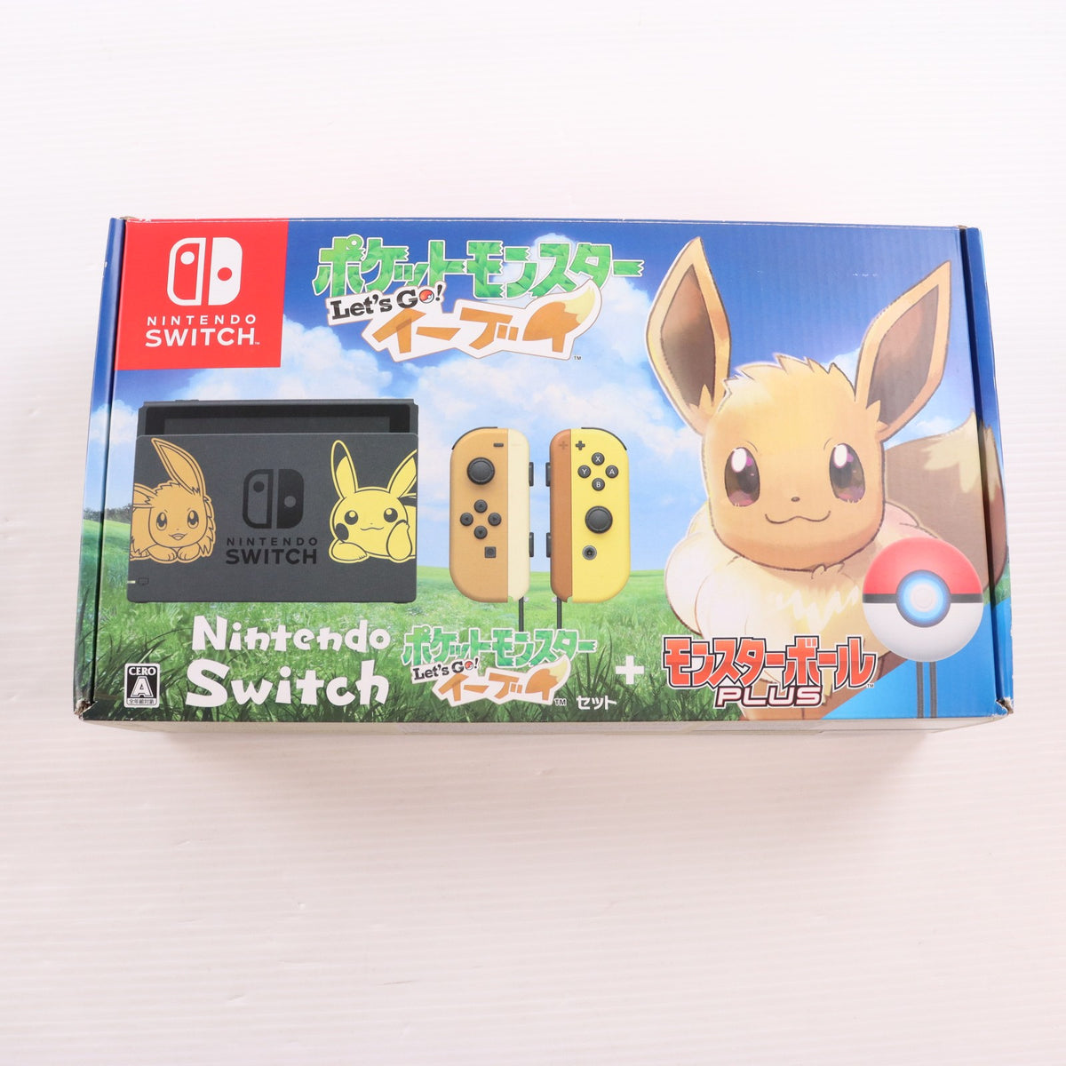 【中古即納】[Switch] (本体) Nintendo Switch(ニンテンドースイッチ) ポケットモンスター Let's Go!(ポケモン レッツゴー) イーブイセット(モンスターボール Plus付き) 任天堂(HAC-S-KFAGB)(20181116)