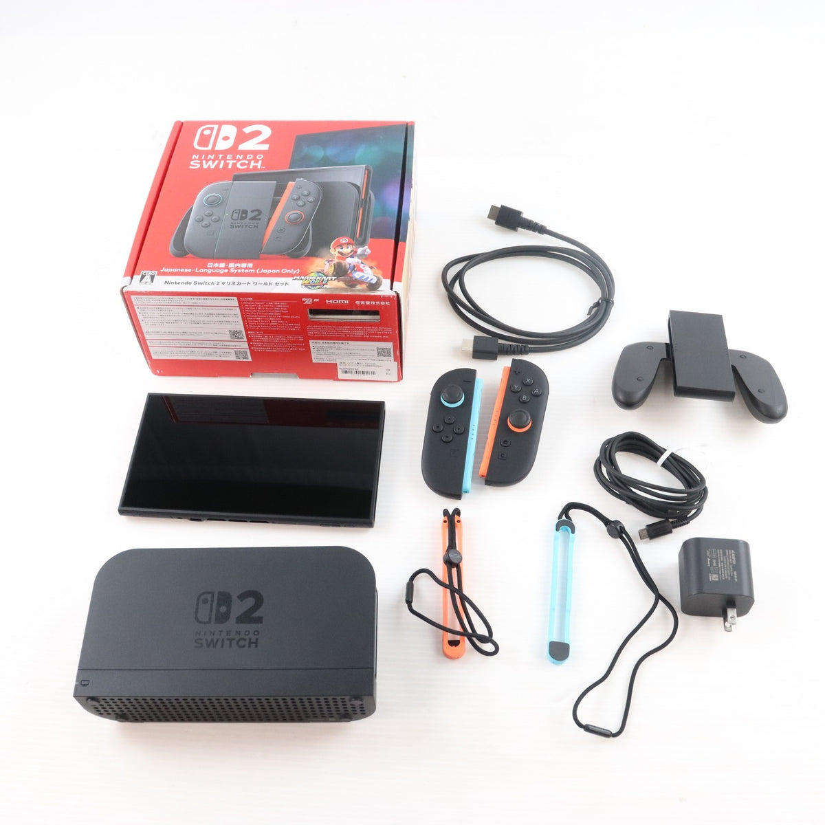 【中古即納】[Switch2] (本体)(ソフト無し) Nintendo Switch 2(ニンテンドースイッチ2)(日本語・国内専用) マリオカート ワールド セット 任天堂(BEE-S-KB6PA)(20250605)