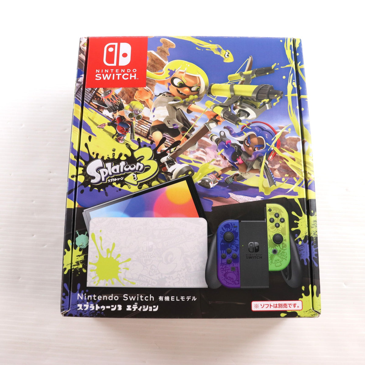 【中古即納】[Switch] (本体) Nintendo Switch(ニンテンドースイッチ) 有機ELモデル スプラトゥーン3エディション 任天堂(HEG-S-KCAAA)(20220826)