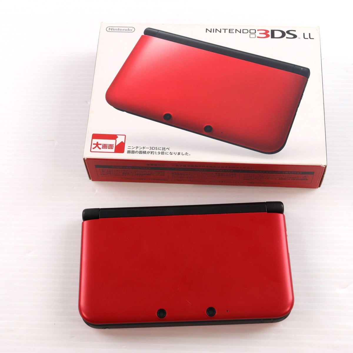 【中古即納】[3DS] (本体) ニンテンドー3DS LL レッド×ブラック 任天堂(SPR-S-RKAA)(20120728)