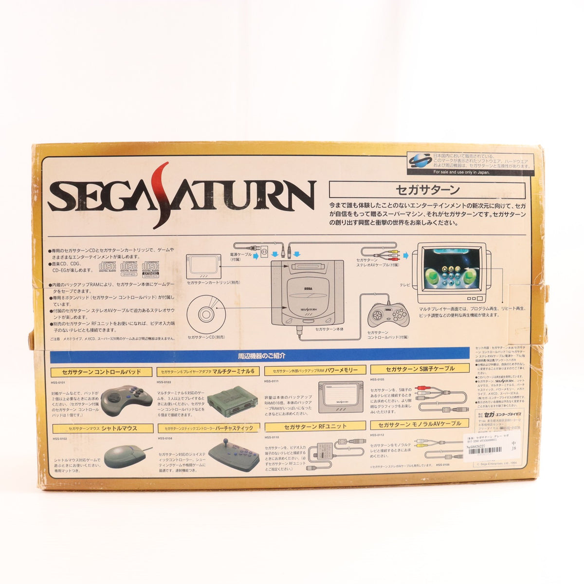 【中古即納】[SS] (本体) セガサターン グレー セガ(HST-3200)(19941122)